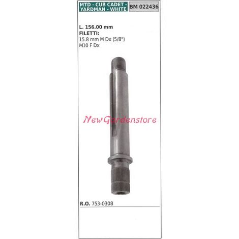 Albero mozzo portalama trattorino rasaerba tagliaerba MTD 753-0308