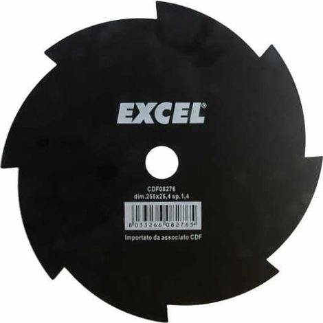 Disco de acero de 8 dientes mm 255 Excel 08276
