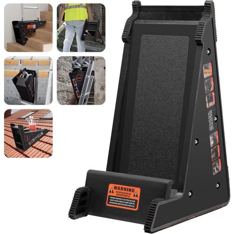 Escaliers et sol irrégulier - stabilisateur d'échelle avec rangement, plateforme stable et nivellement facile (1/5)