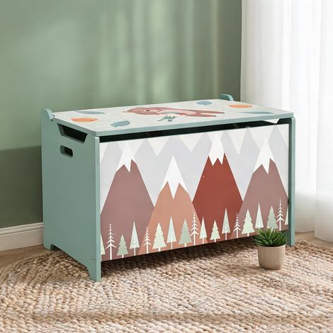 Coffre de rangement pour enfant avec couvercle de sécurité 60 x (1/5)