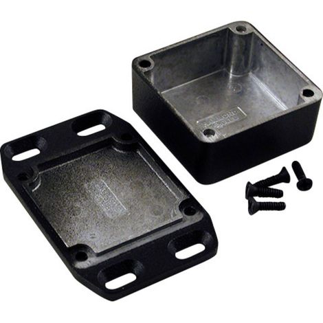 Hammond Electronics  1590LLBFLBK Universal-Gehäuse 50 x 50 x 25  Aluminium  Schwarz 1 St.
