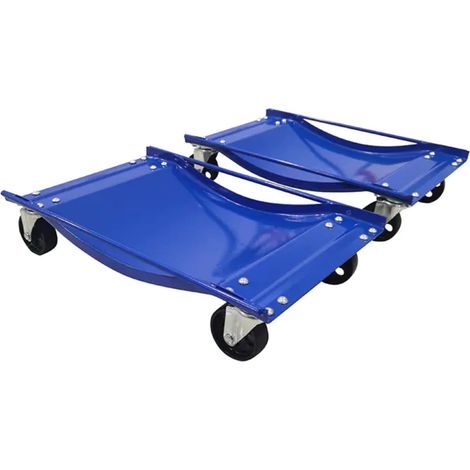 Car Tyre Skate Wheel Dolly x2 (1000LB Heavy Duty Vehicle Positioning Trolley) (1/3)