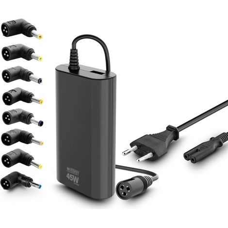 Descansa de buscar el cargador específico para cada dispositivo. El cargador universal ALEE se adapta a una amplia variedad de portátiles, ofreciendo