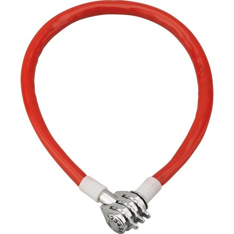 Cable antirrobo para bicicleta con código, diámetro de 5 mm - 0,50 m - Thirard