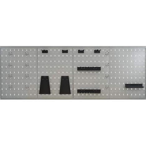 vidaXL Tableros de clavijas para pared 4 unidades acero 40x58 cm (1/2)