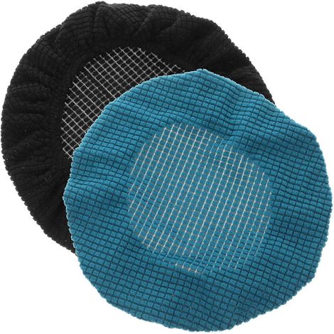 Lot de 2 housses rondes pour tabourets de bar, housses simples et lavables avec élastique. Protection optimale pour tabourets. (1/5)