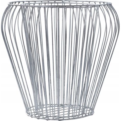 KADAX Gabionen-Pflanzkorb, Gabione, runder, aus verzinktem Stahl, 42 cm