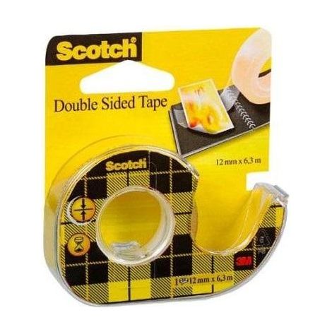 Scotch 12-mm-Doppelklebeband mit Abroller