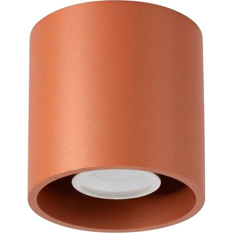 Plafonniers Orbis aluminium ocre rouge 1xGU10 10cm Sollux (1/5)
