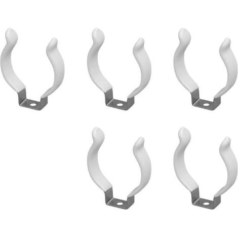 Support ressort argenté acier manganèse type B 70mm 5 pièces (1/5)