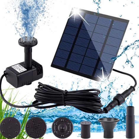 Pompa solare efficiente per fontane da giardino, adatta a laghetti XXL con filtro. (1/5)