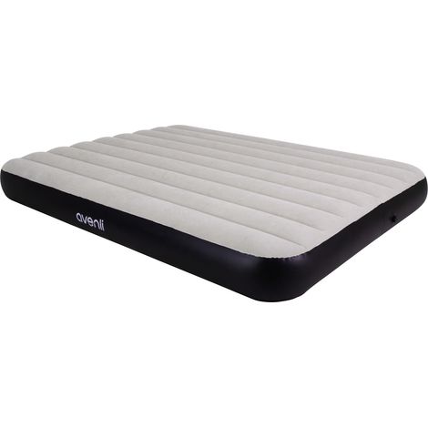 Colchón inflable tamaño king, grande, cómodo, de terciopelo, marca Avenli, 203x152x25 (1/5)