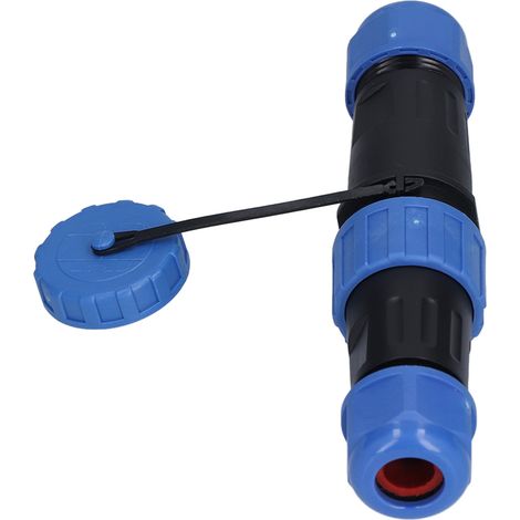 Connecteur aviation étanche IP68 sertissage vis sans soudure mâle femelle 3 broches PA66 laiton doré -25°C 85°C 250V kit 1 mâle 1 femelle (1/5)