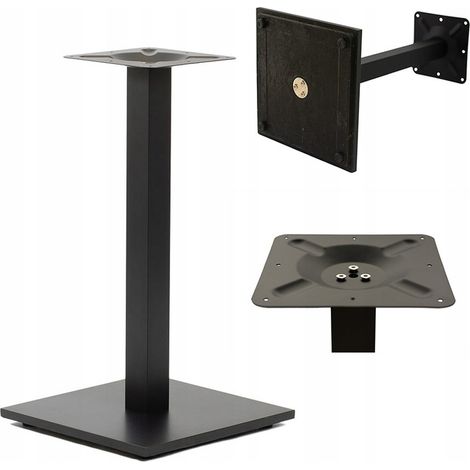 PEDESTAL PARA BASE DE MESA, PATA METÁLICA NEGRA, MESA LOFT ARP-179