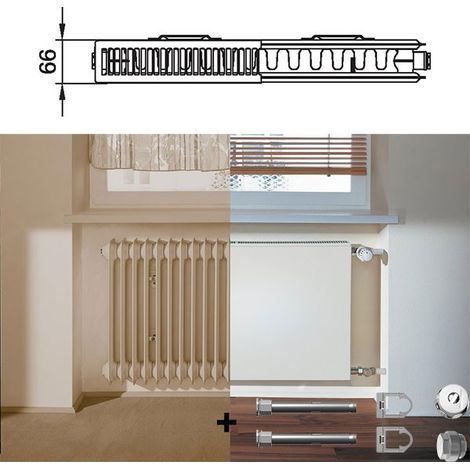 Kermi Therm-x2 Plan Radiateur de remplacement Type 12 559x505mm PK012D505 (1/4)