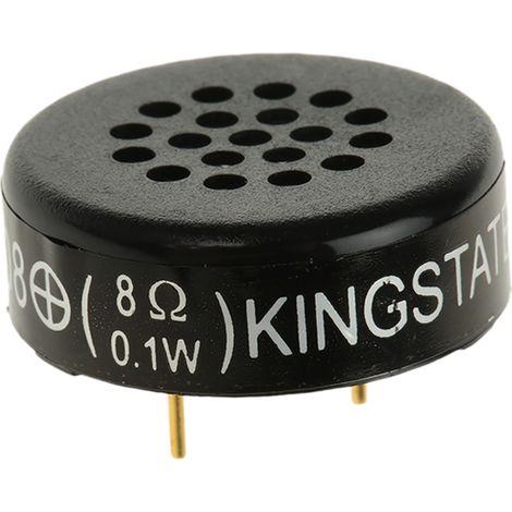 Haut-parleur miniature RS PRO 23 (Dia.) x 8.4mm Ø 23mm 8O 0.1W ( Prix pour 1 ) (1/2)