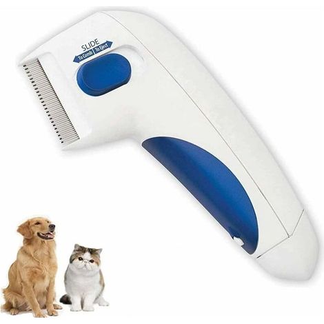 Peigne Électrique Anti-Puces Pour Animaux De Compagnie, Peigne Électrique Pour Nettoyer Les Animaux De Compagnie Avec Poux, Peigne Électrique Pour Chiens Et Chats (1/5)