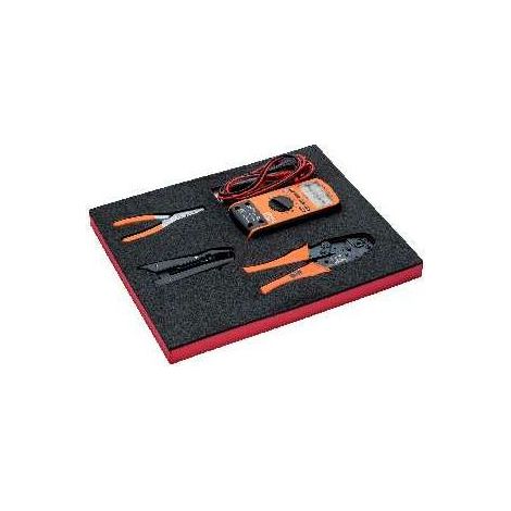 Bahco Fit&Go 2/3 Schaumstoffeinlage Crimpzangen-/Multimeter-Satz - 4-tlg. (1/5)