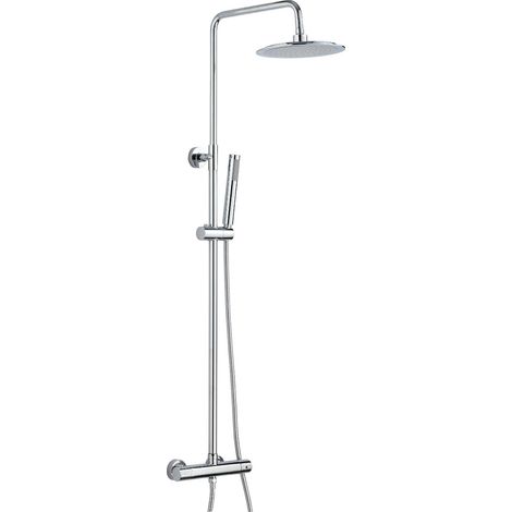 Set Colonna Doccia Soffione Doccia e Laccio in Acciaio Inox Sally (1/2)