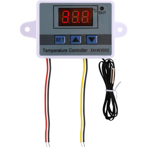 W3002 Contrôleur de température AC110-220V 10A Thermostat numérique LED multifonction Contrôleur de température de chauffage et de refroidissement avec capteur NTC 10K (1/5)