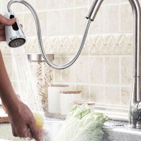 Douchette extractible, robinets G1/2 INOX Pratiques Douchette INOX pour évier A (1/4)