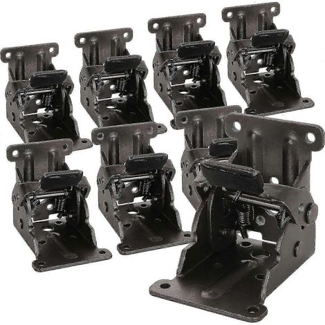 Le kit WXH8 comprend un support de pied de table pliable avec un mécanisme d'extension verrouillable et des charnières autobloquantes. Convient aux pieds de table, de lit et d'établi. (1/5)