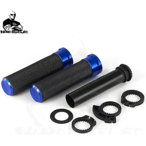 Lenkergriffe, rutschfest, für BMW F 900, F900 R/XR, F900R, F900XR, R Ninet, R Ninet /5, Pure Racer, Scrambler, Urban G/S, R Ninet – ohne Logo, blau