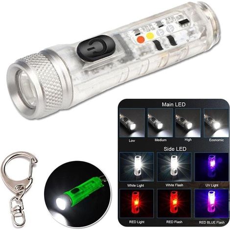 S11 USB Rechargeable Outdoor Flashlight, Mini Powerful Electromagnetic Suction Flashlight, Rechargeable MUMU (1/4)
