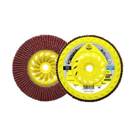 Disco de lijado Klingspor smt 975 cerámico P40 125 mm 10 unidades (1/3)
