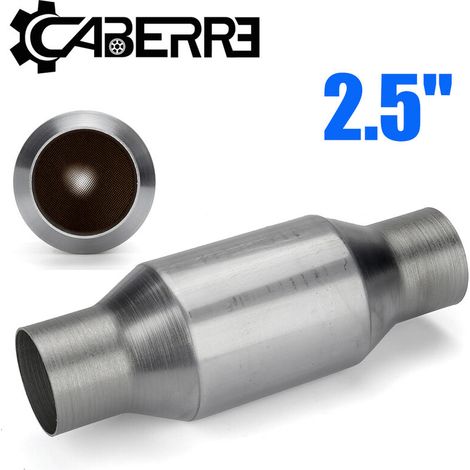 Three Way Catalytic Converter Diameter 2.25'' Diameter 11'' Length 4'' Center Diameter Round Universal Heat Shield Performance Catalytic Converter (1/5)