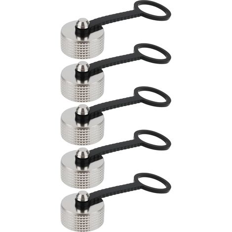 Lot de 5 bouchons de connecteur d'aviation GX12 en métal pour équipement électronique et équipement industriel (1/5)
