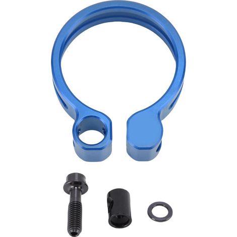 Collier de serrage de tige de selle de vélo 34,9 mm en alliage d'aluminium pour tiges de selle de 30,4, 30,8, 30,9 et 31,6 mm, bleu (1/5)