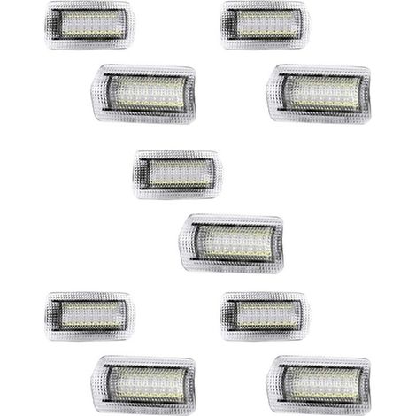 Diez luces de bienvenida LED blancas aptas para Land Rover Serie 200, Serie 150, Prado MK4, J150, ES240 e IS250.