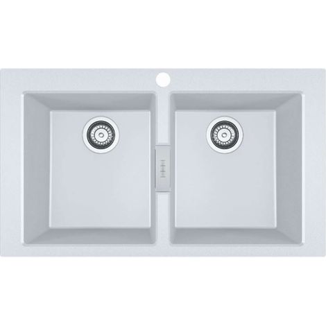 Franke Sirius 2.0 - Lavello in tectonite S2D 620-86, 86x50 cm, bianco 143.0637.160