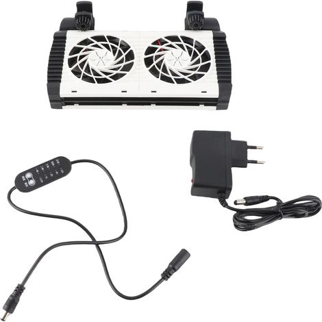 Mini ventilador de refrigeración para acuario, disipador de calor silencioso, ideal para peces y camarones.