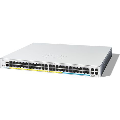 Cisco Catalyst C1300-48MGP-4X switch di rete Gestito L2/L3 Gigabit Ethernet (10/100/1000) Supporto Power over Ethernet (PoE) (1/2)