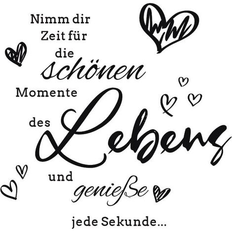 Wandtattoo nimm dir Zeit für die schönen Momente wandtattoo wohnzimmer Sprüche zitate Wandsticker Flur und Diele