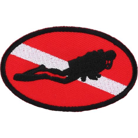 Patch de Plongée Sous-Marine Badge Brodé avec Dos Thermo-collant pour Sac (1/5)