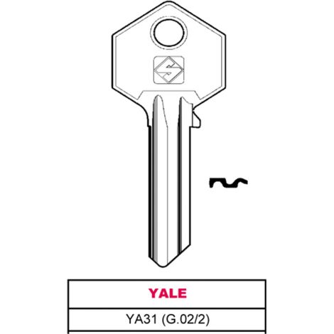 Silca chiave ottone ya31 (g.vac 2) yale (100 pezzi) - Silca