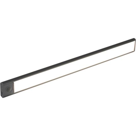 bande lumineuse LED , magnétique, autocollante, rechargeable, pour armoire, garde-robe, cave à vin, trois couleurs (noir, 40 cm) (1/4)