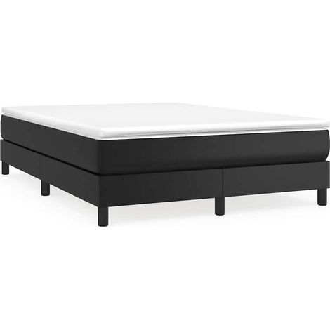 Maison Exclusive - Boxspringbettgestell Schwarz 140x200 cm Kunstl (1/5)