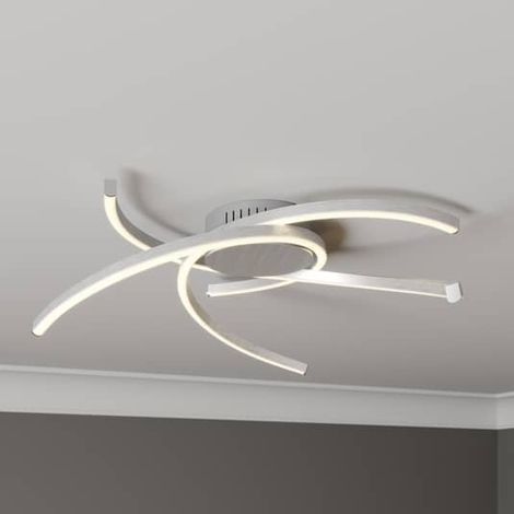 [NEUWERTIG] B-Ware Lindby Katris LED-Deckenlampe Deckenlampe Lampe Leuchte 19W IP20 58 cm, alu (1/2)
