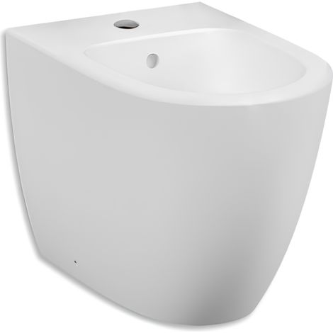 Vitra – Bidet au sol en céramique blanc mat – Finition blanc mat – Dimensions L 36,5 x P 54 x H 40 cm – Installation au sol