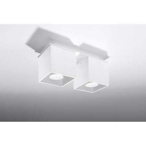Deckenlampe GEO in Weiß 2-flmg (1/2)