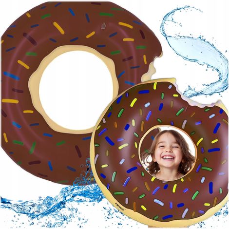 Flotador inflable de 75 cm, colchón tipo donut XL para piscina o playa. (1/5)