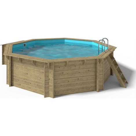 OKU Holzpool EMOTION-FUN Rund Ø 5.10 m, mit Starter-Set (1/5)