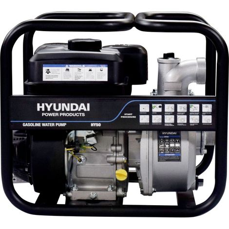 HY50 Motobomba Gasolina HYUNDAI 500 l/min para aguas limpias