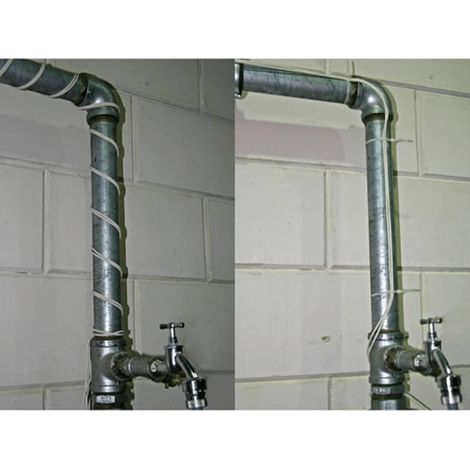 Perel Frostschutz-Heizkabel für Wasserleitungen 12 m, IP68 wasserdichtes Heizkabel gegen Einfrieren von Rohren Dachrinnen und Tanks, für Innen- und Außenbereich