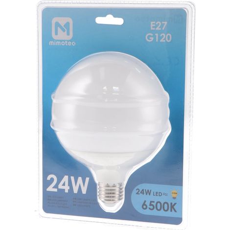 IluminaShop - Bombilla LED E27 G120 24W IP20  Blanco Neutro 4000K (1/3)