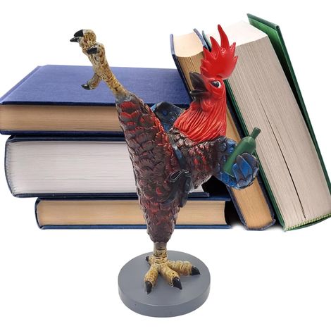 Décoration en forme de coq en résine - Décoration de table d'intérieur - Sculpture de poulet Kung Fu - Pour chambre à coucher, étagère, bureau, chambre d'enfant, table de chevet, étagères (1/5)